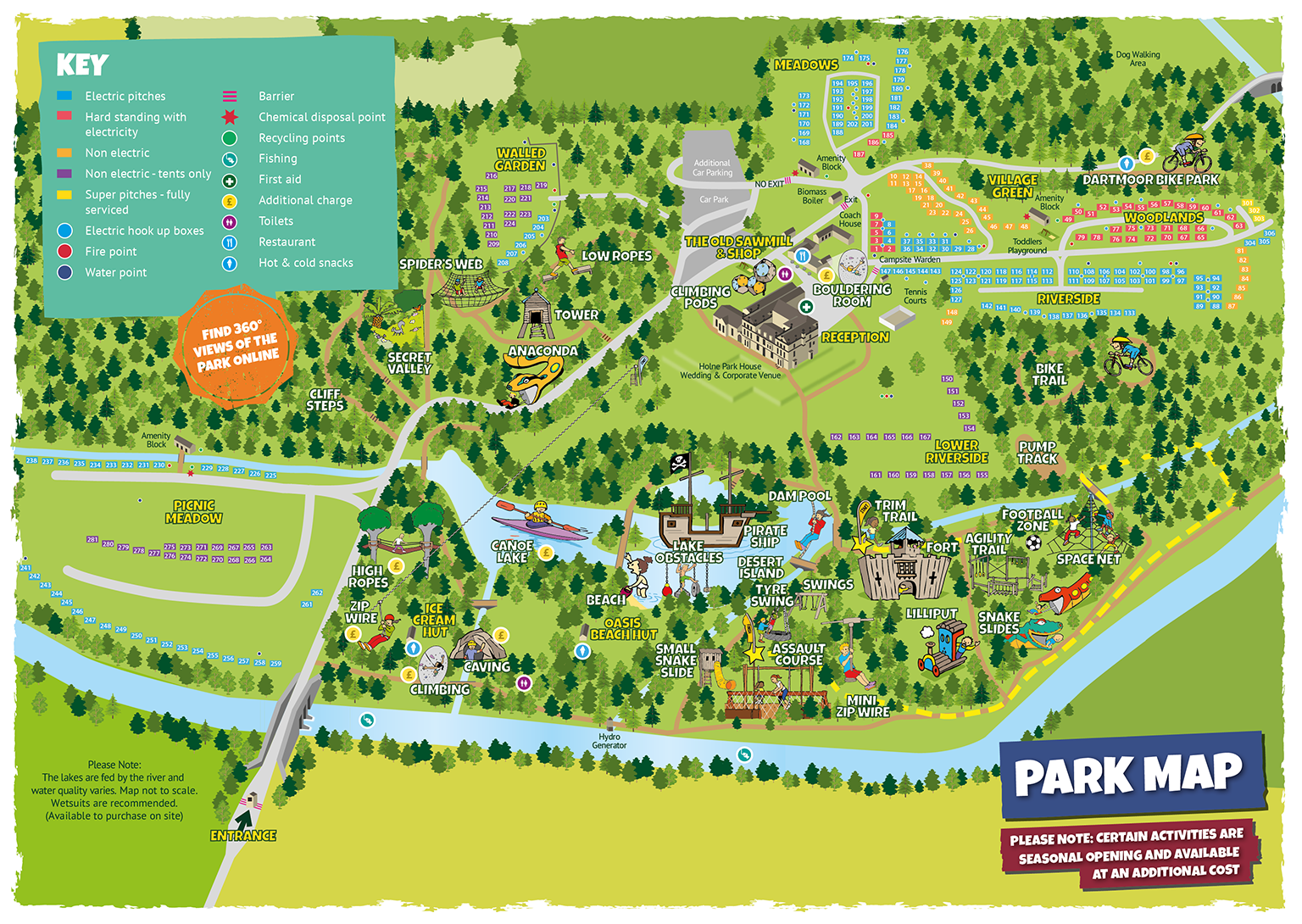 Park Map River Dart Country Park